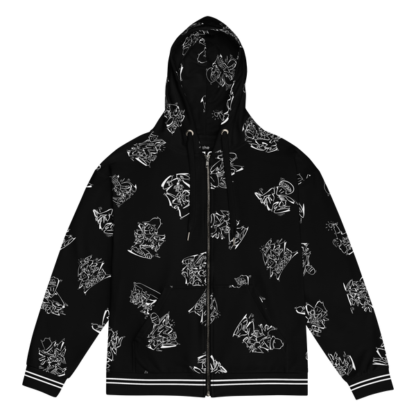 Zip Hoodie - Oneliners - BigWHITE