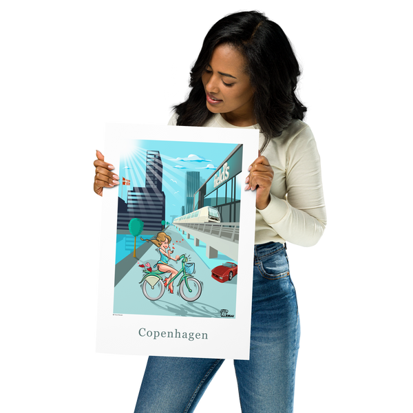 Oneliner Art Print - Fields Ørestad