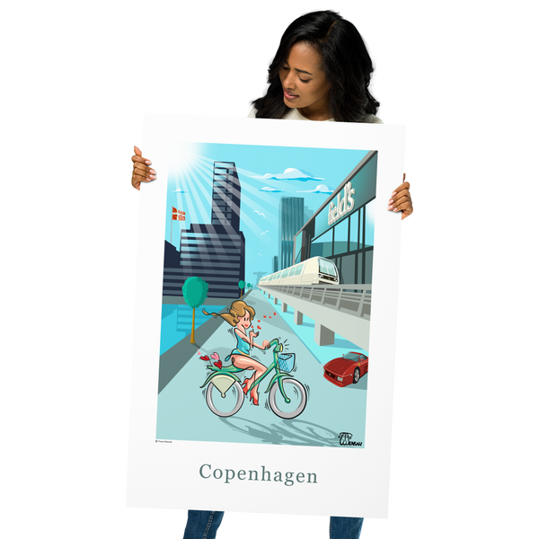 Oneliner Art Print - Fields Ørestad