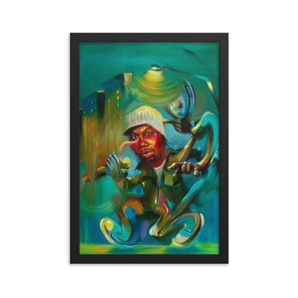 KRS One - Fine Art Print 12x18” - FRAMED