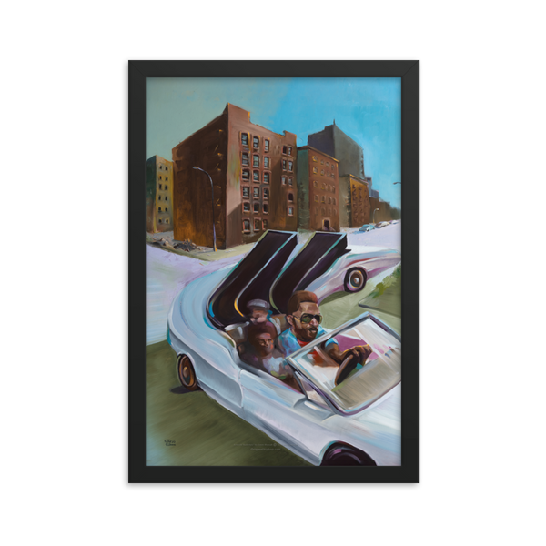 Kool Herc - Fine Art Print 12x18” - FRAMED