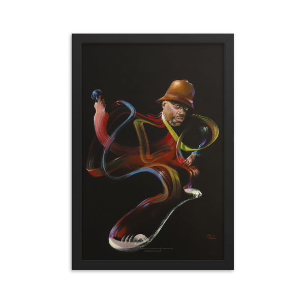 Grand Master Caz - Fine Art Print 12x18” - FRAMED