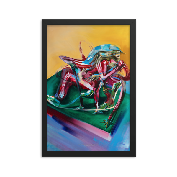 Crazy Legs - Fine Art Print 12x18” - FRAMED