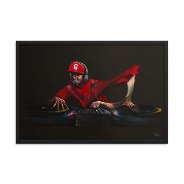 Grand Master Flash - Fine Art Print 24x36" - FRAMED