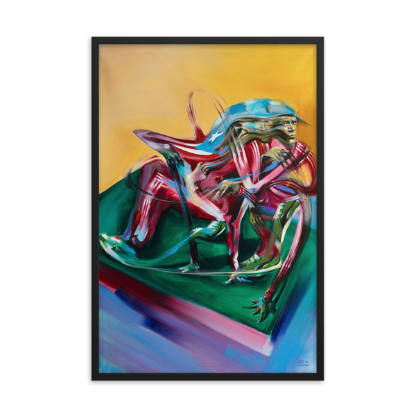 Crazy Legs - Fine Art Print 24x36" - FRAMED