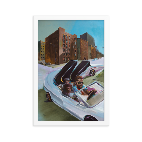 Kool Herc - Fine Art Print 12x18” - FRAMED