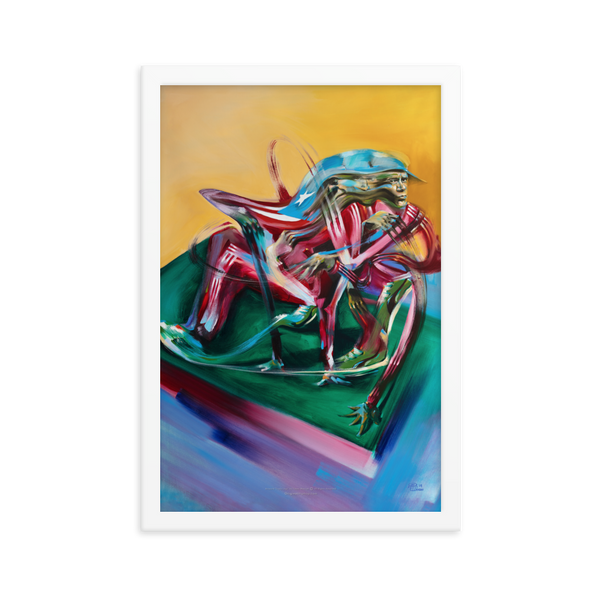 Crazy Legs - Fine Art Print 12x18” - FRAMED