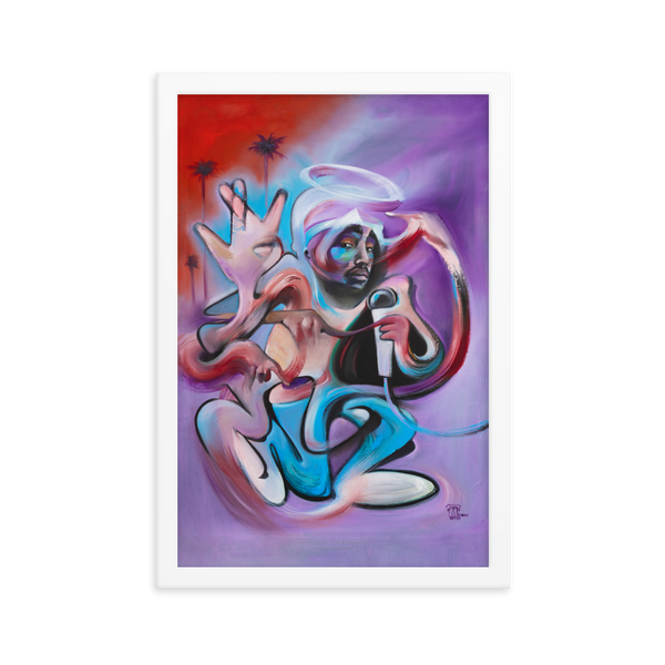 2 Pac - Fine Art Print 12x18” - FRAMED