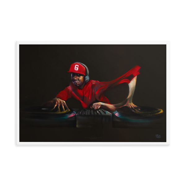 Grand Master Flash - Fine Art Print 24x36" - FRAMED