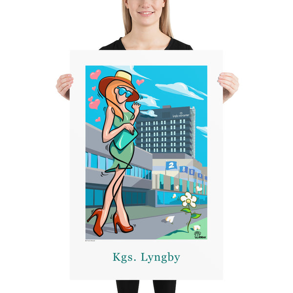 Oneliner Art Print - Kgs. Lyngby