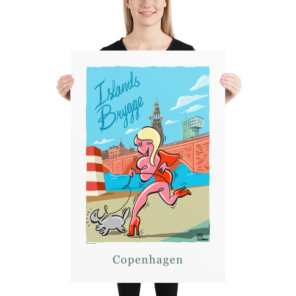 Oneliner Art Print - Copenhagen Islands Brygge