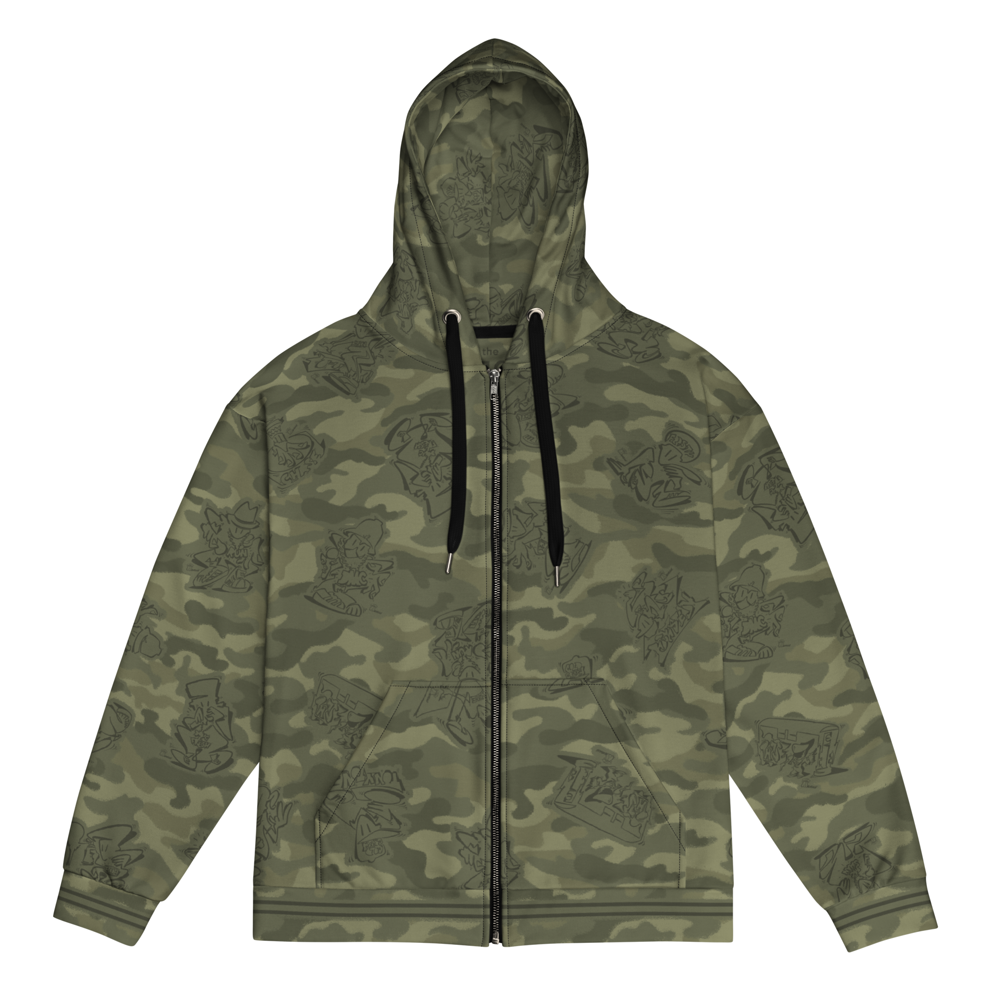 Zip Hoodie - Oneliners - BigCAMO 01